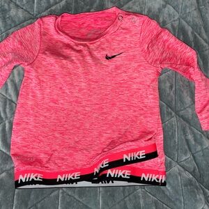 Infant Nike Kids Pink Long Sleeve Shirt 12 Months
